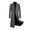 Gray, variant on Men's Trench Woolen Coat Winter Stylish Long Slim Fit Luxury Wool Blend Topcoat Business Down Jacket Gray