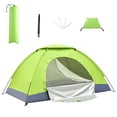 thumbnail image 2 of Tente de Camping Ultralégère avec Abris Sac de Transport pour Sac à Dos Voyage Randonnée Vert, 2 of 9