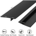 thumbnail image 2 of GoXteam Silicone Stove Gap Covers (2 Pack), Oven Gap Filler, Heat Resistant Stove Gap Filler, Seal Gap between Stovetop and Counter, Easy Clean (25inch, Black), 2 of 7