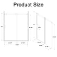 thumbnail image 6 of Glass Shower Door, 56-60"W x 72"H Frameless Sliding Shower Door,5/16" (8mm) Thick SGCC Tempered Clear Glass,Double Side Easy Clean Coat, Brushed Nickel Finished With Buffer, Shower Door, 6 of 10