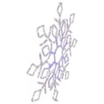 thumbnail image 5 of Northlight LED Lighted Snowflake Outdoor Christmas Decoration - 23" - Blue and White, 5 of 6