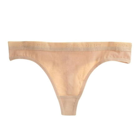 

Mortilo Women Thong Underwear Panties For Women Low Rise Panty Bikini Briefs Women Night Underwear Khaki L