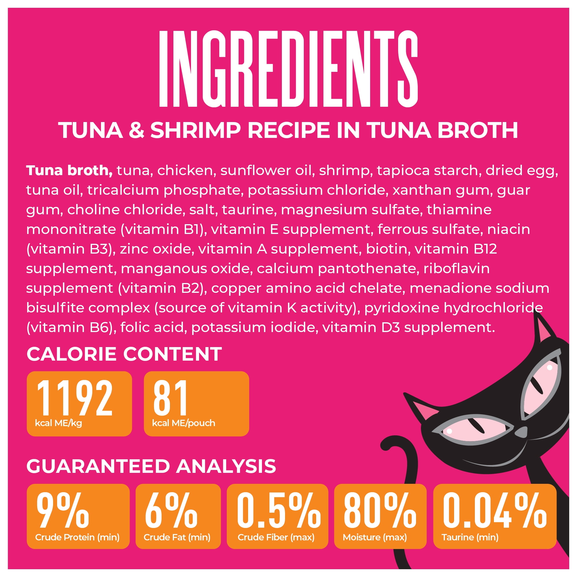 Tiki Cat Born Carnivore Wet Cat Food, Mousse, Tuna & Shrimp Recipe in Tuna Broth, 2.4 oz. Pouch