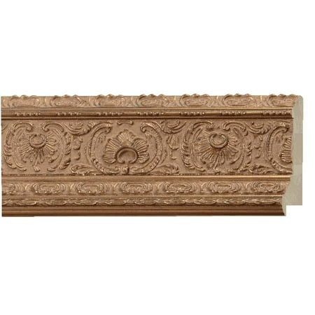 - Picture Frame Moulding (Wood) - Ornate Antique Gold Finish - 4