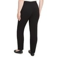 thumbnail image 2 of Alfred Dunner Womens Black Crepe Knit Short Length Pant, 2 of 4