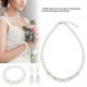 thumbnail image 1 of Conjuntos de joyería nupcial Jadeshay Collar de boda perlas sintéticas A, 1 of 8