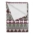 thumbnail image 2 of Retro Soft Flannel Fleece Throw Blanket, Illustration of Ukrainian Pattern Ornament Traditional Borders and Slovenian, Cozy Plush for Indoor and Outdoor Use, 50" x 70", Multicolor, by Ambesonne, 2 of 5