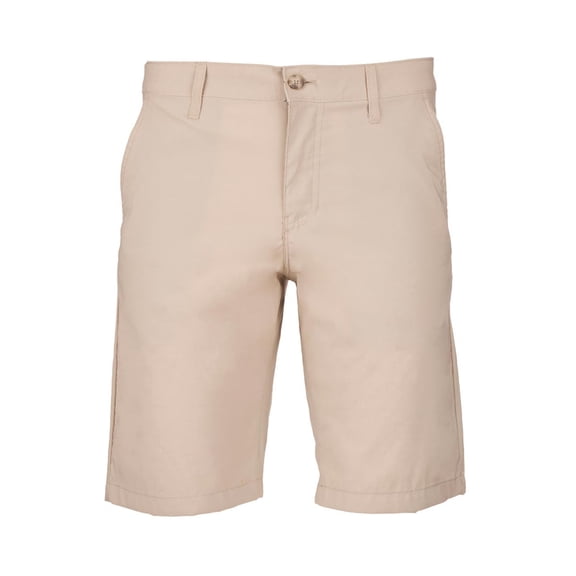 CHAPS MEN'S PERFORMANCE FLAT FRONT SHORTS - SIZE: MEN 34 - DUNE