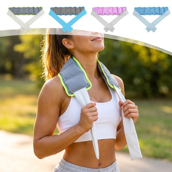 Summer Cool Ice Scarf with Cooling Gel Beads, Ice Cooling Bandana Ice Neck Ring for Outdoor Sports Gym Workout Gardening Travel Summer Heat