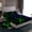 Green Blue, variant on Manfei Red Blue Neon Light Twin Sheet Sets 3pcs, Geometric Minimalist Twin Fitted Sheet, Black Flat Sheet, Microfiber Bedroom Decor