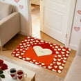 thumbnail image 4 of Moocorvic Valentines Day Bathroom Rugs, Love Non Slip Door Mat for Anniversary Wedding Home Kitchen Decor 16x24, 4 of 7