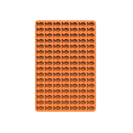 

Cartoon Fish Mould 112 Cavities Silicone Ice Cube Mold Heat Resistant Silicone Baking Mold Multi-Purposes for Kitchen Bakery