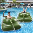 thumbnail image 2 of Tank Swimming Circle Water Battle Toy Tank Swimming Pool Party Inflatable Car Swimming 110cm_Special Gift, 2 of 3