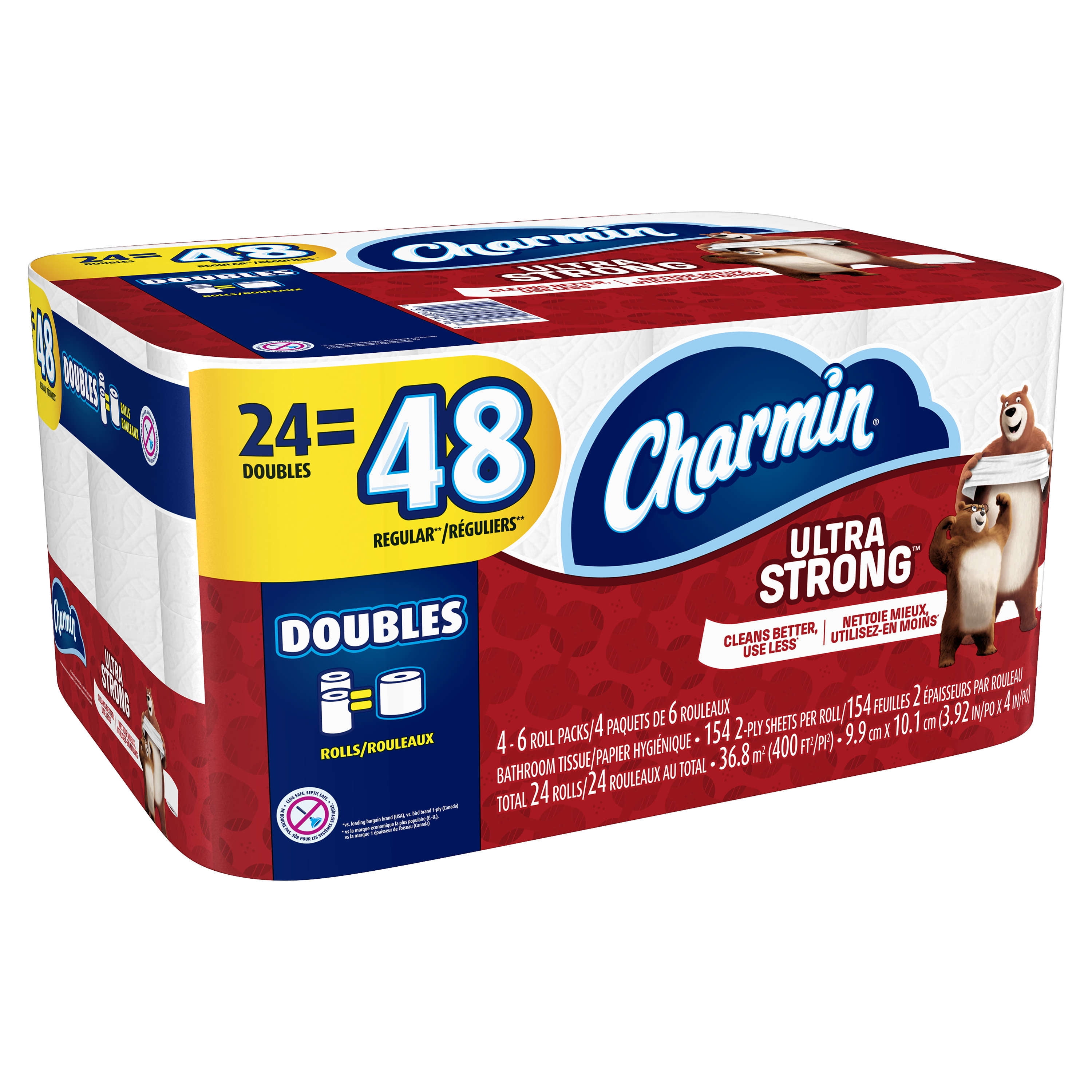 Charmin Ultra Strong Toilet Paper 24 Double Rolls - Walmart.com Charmin Ultra Strong Toilet Paper 24 Double Rolls - Walmart.com