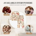 thumbnail image 7 of Picia Retro Autum Mushrooms Pattern Women’s Long-Sleeve Sleepwear Set - Soft 2-Piece Loungewear with Pockets, Comfy PJs for Relaxing Nights-XX-Large, 7 of 7