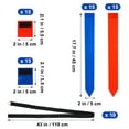 thumbnail image 2 of PAMINGONO 10Pcs Player Football Flag Belts Set with Assorted Color Flags Ideal for Football Games, 2 of 6