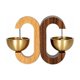 thumbnail image 1 of Timbre y timbre magnético de madera, timbre de puerta, recordatorio de puerta, madera oscura, 1 of 4