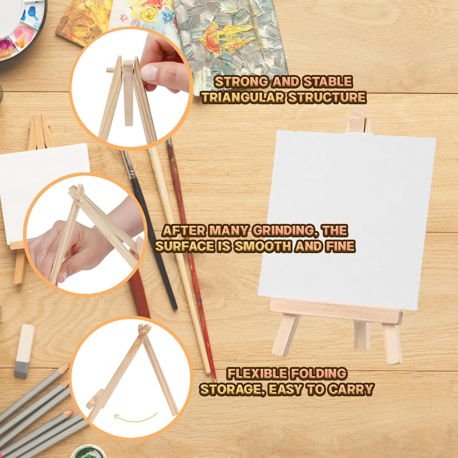 Sip and Paint Kit, 24-Piece Toddler Painting Set with Mini Canvas Suitable for Adults and Kids, Creative Art Projects Suitable for Family Activities and Gifting