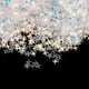 thumbnail image 4 of 100 g / bolsa de lentejuelas de estrella de cuatro puntas de plástico para decoraciones de , boda, artes y manualidades Blanco, 4 of 7