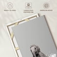 thumbnail image 6 of Elephant Stock Bathtub Animal Elephant Silver Wall Art - Vertical Canvas Wall Art - Bathroom Wall Decor - Animal Canvas - Gray And White Decor - 8" x 12", 6 of 8