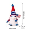 thumbnail image 2 of Anckoeil Independence Day Decoration Products Knitted Love Rudolf With Light Shining Doll Dwarf Decoration, 2 of 5