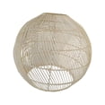 thumbnail image 1 of Pantalla de lámpara colgante de ratán, cubierta de luz colgante, lámpara de araña de cesta clásica redonda, pantalla para restaurante, sala de estar,, 1 of 8
