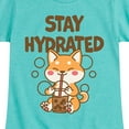 thumbnail image 3 of Instant Message - Stay Hydrated Shiba Inu - Toddler & Youth Girls Short Sleeve Graphic T-Shirt, 3 of 6