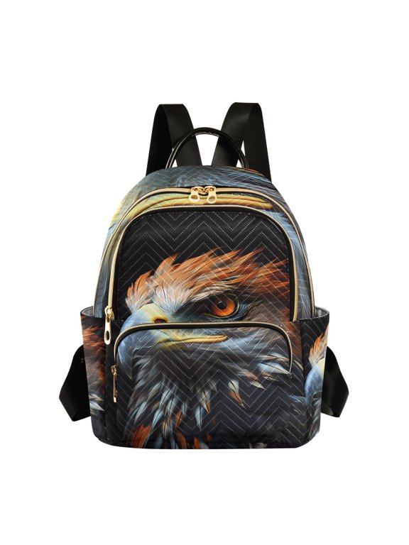 Eagle Face Front Travel Laptop Backpack Casual Daypack Lightweight Bookbag Compartment for Business