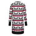 thumbnail image 3 of FOCUSNORM Femmes Juniors Cardigan de Noël à Manches Longues Vêtements de Fête Dessin Animé, 3 of 4
