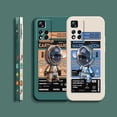 thumbnail image 5 of Case For Redmi Note 12 11 11T 11R 11E 10 9 8 7 7S PRO PLUS 4G 5G Simple Liquid silicone Case Stylish Luxurious Space Astronauts, 5 of 5