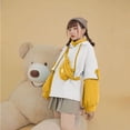 thumbnail image 2 of Edvintorg Kawaii Sweatshirt with A Hood Cute Brown Bear Long Sleeve Autumn Winter Hoodie Sweatshirt with Personality Bag Women's Clothing, 2 of 6