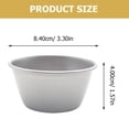 thumbnail image 2 of Raindrops 4Pcs Portable Baking Mold Plated Silver Household Pudding Cup with Non Stick Surface, 2 of 8