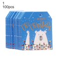 thumbnail image 2 of 100 Pcs Eco-friendly Christmas Tags Unique Pattern Paper Hanging Gift Labels  Ornaments for Home, 2 of 9