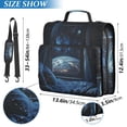 thumbnail image 2 of FORMRS Zipper Binder with Shoulder Strap 2-inch Ring 500 Sheet Capacity File Bag, Window Earth, 2 of 5