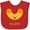 Red, variant on Inktastic Cute Kawaii Macaroni Boys or Girls Baby Bib