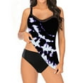 thumbnail image 3 of Tankini Swimsuits Two Piece Bathing Suits Women‘s Tankini Swimsuits Printed Tank Top With Boyshorts Plus Size Modest Bathing Suits, 3 of 9