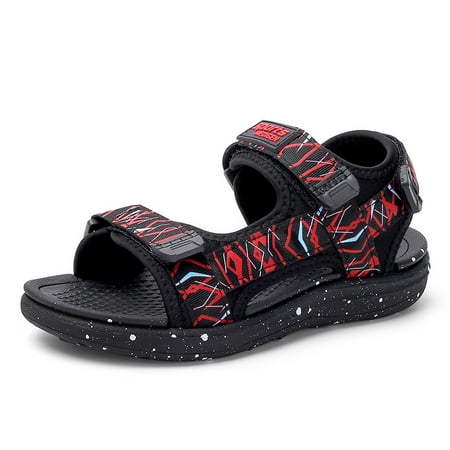 

Boys Girls Sandals Hook And Loop Comfy Non Slip Outdoor Open Toe Beach Shoes For Toddler Kids Children Spring And Summer