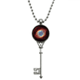 thumbnail image 1 of Rojo azul planeta estrella nebulosas Colgante Collar Vintage Llavero Plata Joyas Unbranded M, 1 of 3