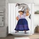 thumbnail image 1 of Cortina de ducha Encanto, cortina de ducha decorativa impermeable y lavable para baño, juego de decoración de accesorios de baño con 12 ganchos de plástico de 72 x 72 pulgadas, 1 of 8