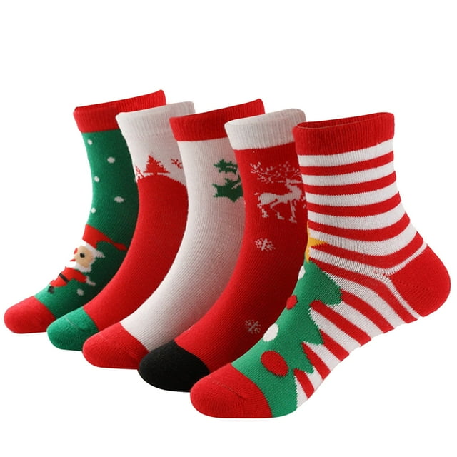 Chaussettes de Noël Unisexes Mode Longues Confortables