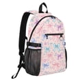 thumbnail image 2 of JIALIOU 14" Laptop Backpack Waterproof Airline Approved Stylish Casual Daypack for Travel Business College Work, Differently Cartoon Bow, 2 of 8