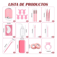 thumbnail image 2 of Kit Pestañas 1x1 Parches Microbrush Ventilador Cepillo, Rosa 325 Piezas, 2 of 5
