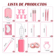 thumbnail image 2 of Kit Pestañas 1x1 Parches Microbrush Ventilador Cepillo, Rosa 325 Piezas, 2 of 5