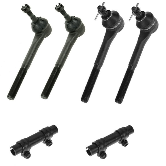 TRQ Tie Rod Adjusting Sleeve Kit Set of 6 Inner Outer Left Right for Chevy GMC PSA58844 Fits select: 1988-2000 CHEVROLET GMT-400, 1995-2000 CHEVROLET TAHOE