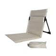 thumbnail image 2 of Silla de playa con respaldo, silla plegable, cojín portátil para gradas, almohadilla para asiento Beige, 2 of 8