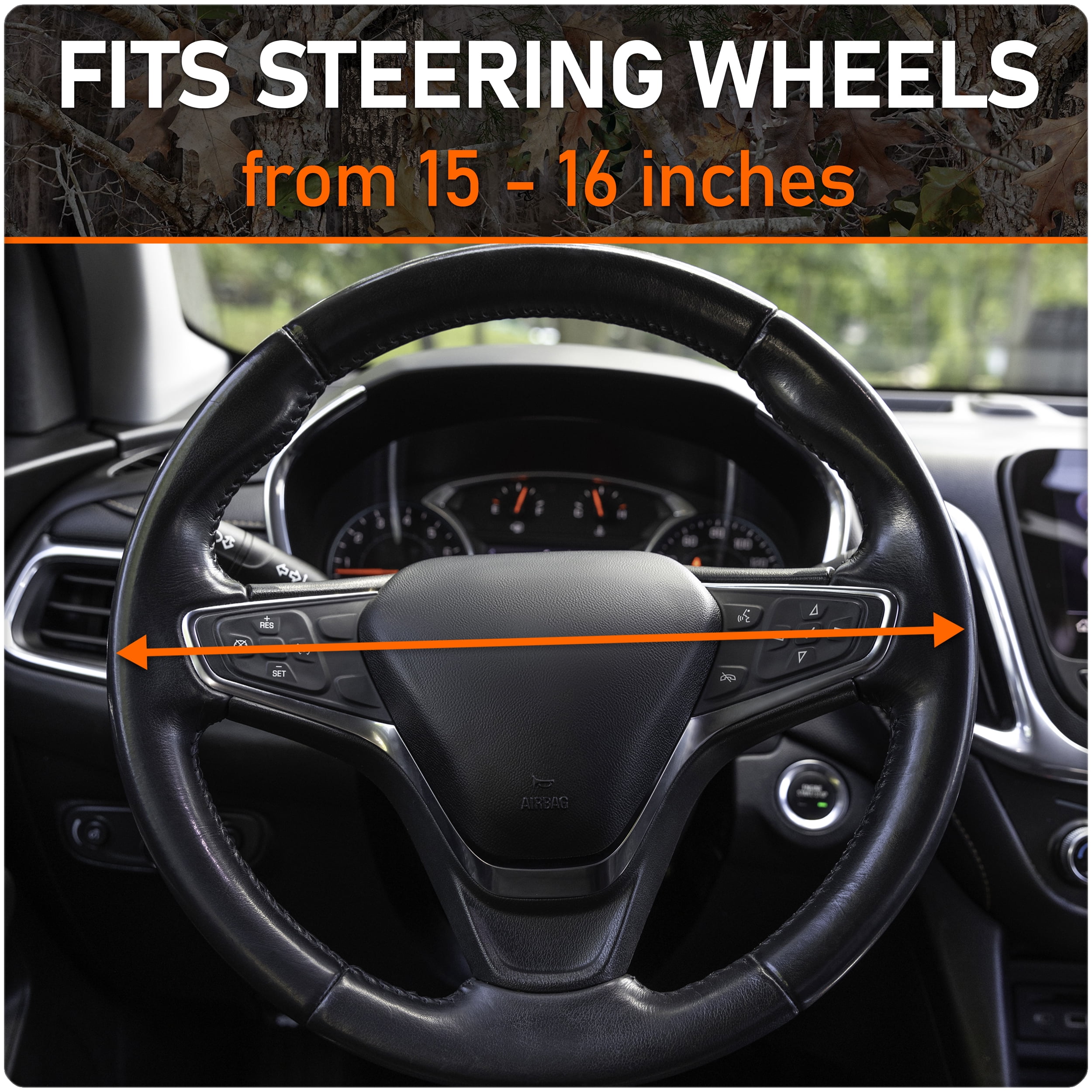 True Timber Americana Steering Wheel Cover for Trucks, 35005PWDI, 0.86 lbs