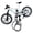 White, variant on Finger Bike Keychain Cute Keyrings Backpack Key Rings Car Key Chain Accessory