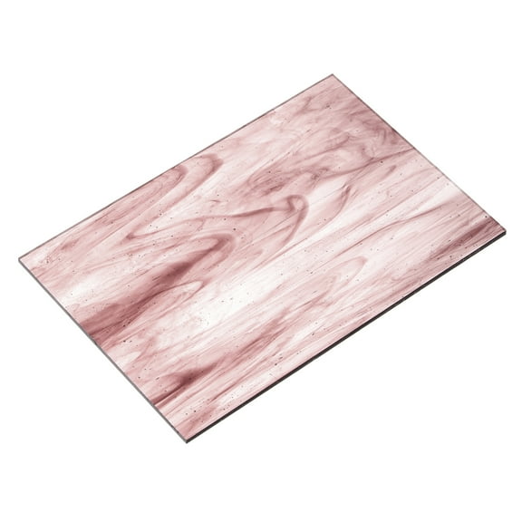 Stained Glass Sheet Mosaic Tile 7.9 Inch x 5.9 Inch Light Brown, Stained Glass Sheets for Crafts Project