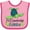 Pink and Fuchsia, variant on Inktastic Fort Lauderdale, Florida Happy Sea Turtle Boys or Girls Baby Bib