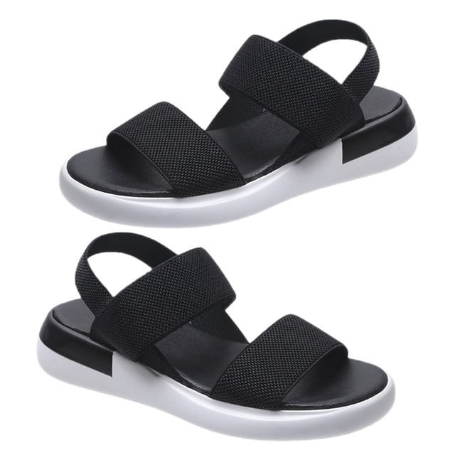 Sonducket 1 par de zapatos con correas elásticas, sandalias deportivas de verano, calzado informal transpirable, sandalias, regalos para playa al aire Calzado Negro Größe 38 Sonducket AP011265-04